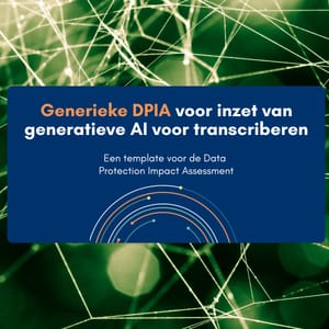 Afbeelding bij: Generieke DPIA transcriberen