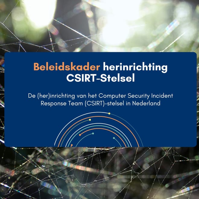 Afbeelding bij: Beleidskader CSIRT-Stelsel