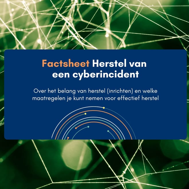 Afbeelding bij: Factsheet Herstel van een cyberincident