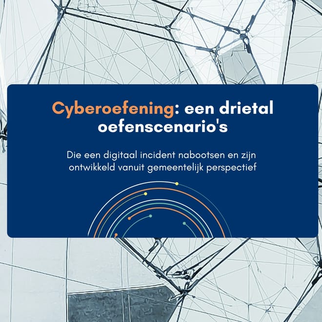 Afbeelding bij: Cyberoefening - drie scenario's