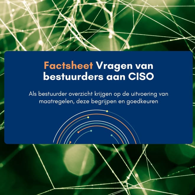 Afbeelding bij: Vragen van bestuurders aan CISO