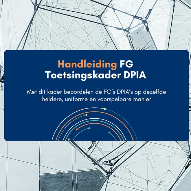 Afbeelding bij: FG Toetsingskader DPIA
